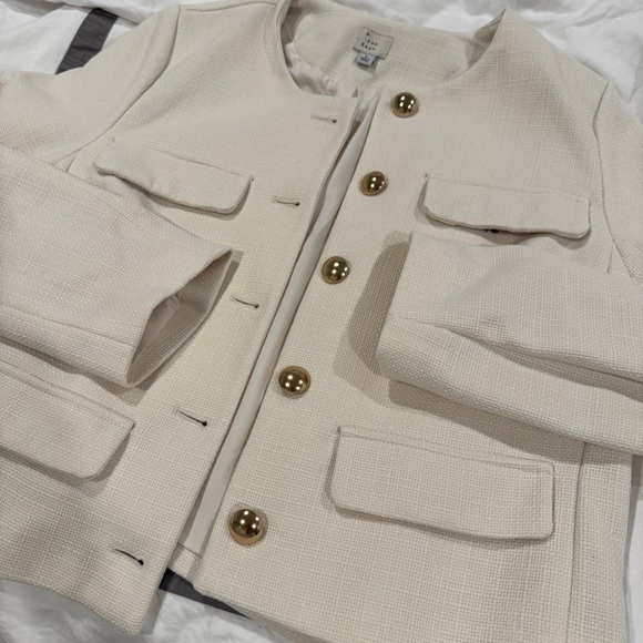 Cream Blazer Workwear Size Large NWT - Picture 3 of 4
